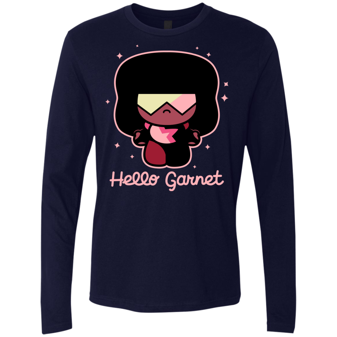 T-Shirts Midnight Navy / S Hello Garnet Men's Premium Long Sleeve