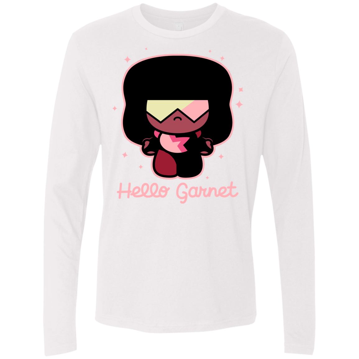 T-Shirts White / S Hello Garnet Men's Premium Long Sleeve