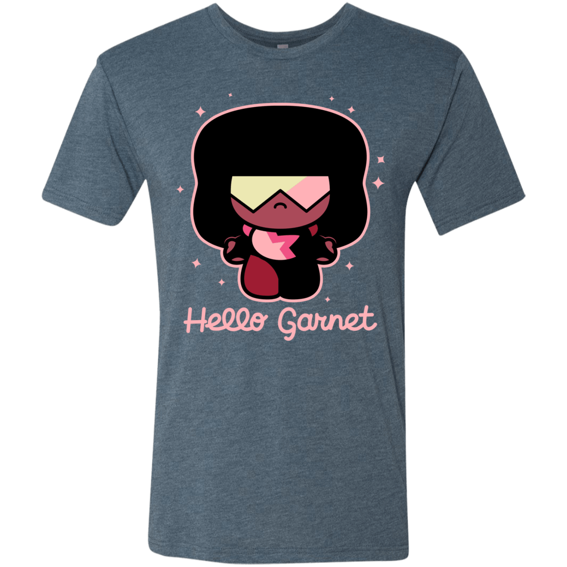 T-Shirts Indigo / S Hello Garnet Men's Triblend T-Shirt