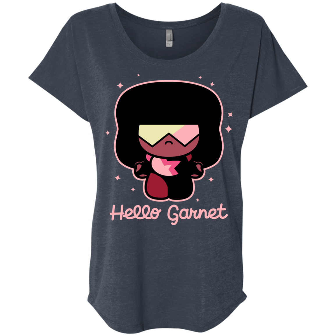 T-Shirts Vintage Navy / X-Small Hello Garnet Triblend Dolman Sleeve