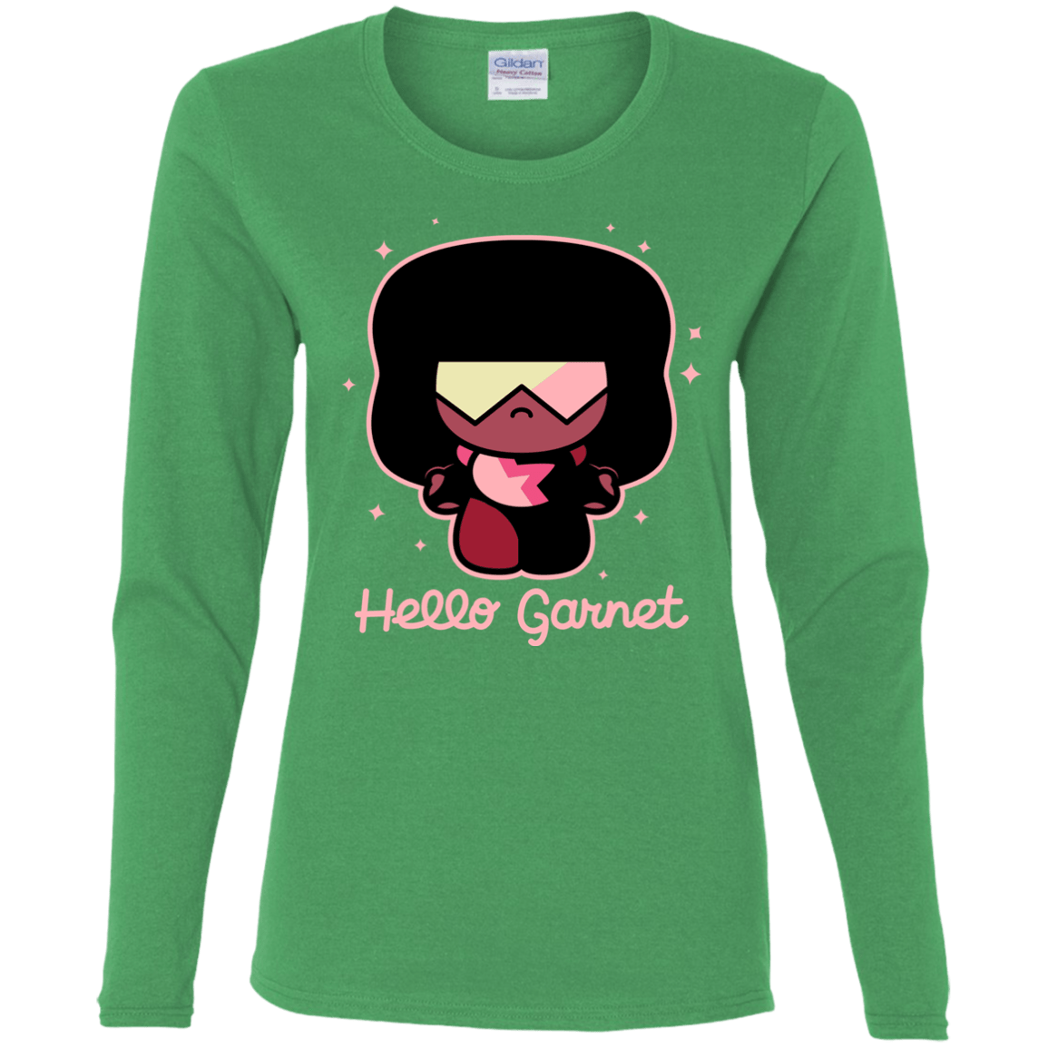 T-Shirts Irish Green / S Hello Garnet Women's Long Sleeve T-Shirt