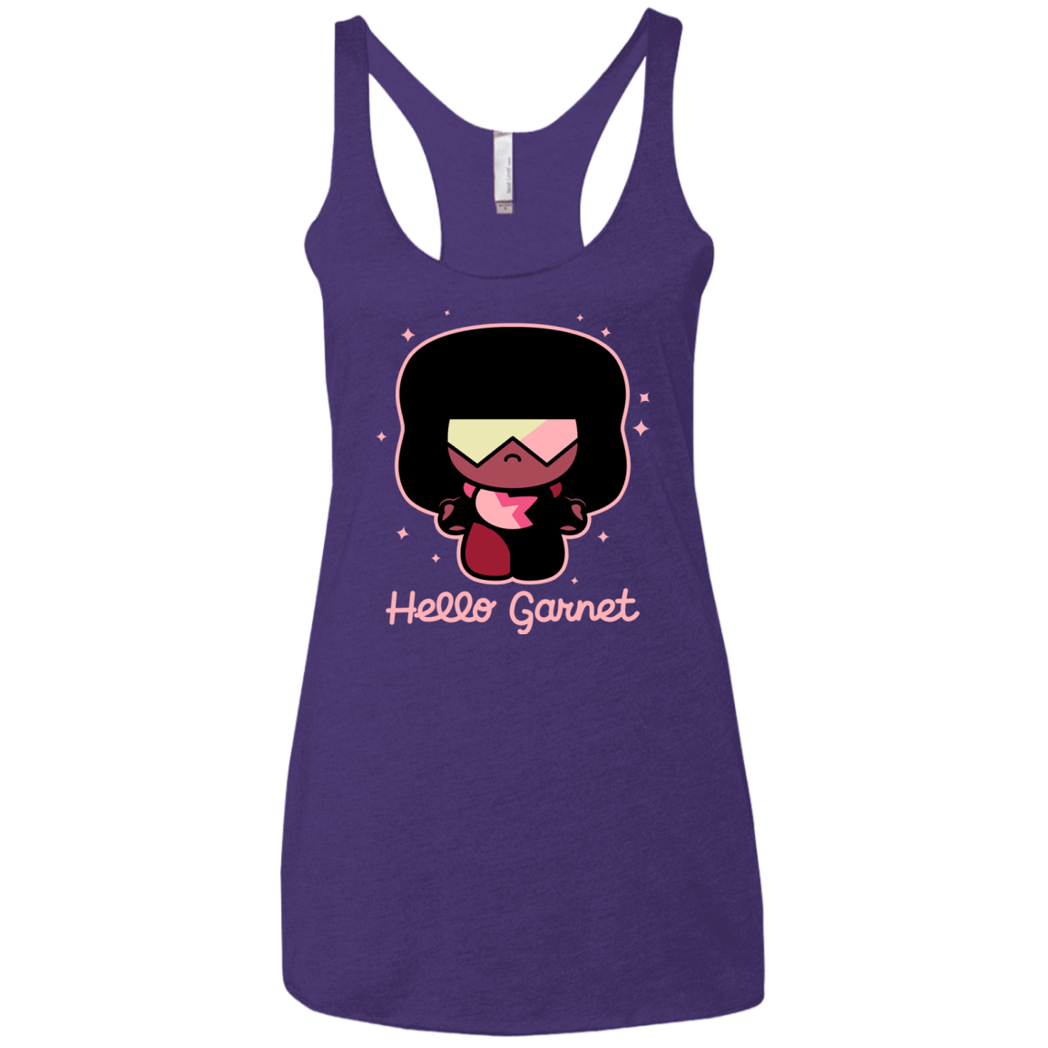 T-Shirts Purple Rush / X-Small Hello Garnet Women's Triblend Racerback Tank