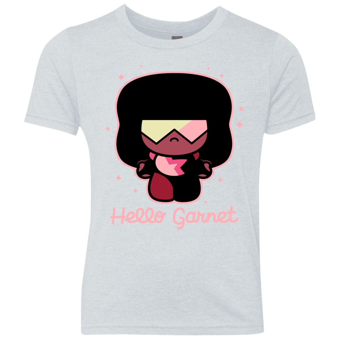T-Shirts Heather White / YXS Hello Garnet Youth Triblend T-Shirt