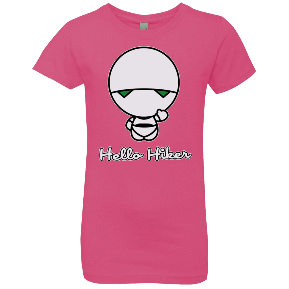 T-Shirts Hot Pink / YXS Hello Hiker Girls Premium T-Shirt