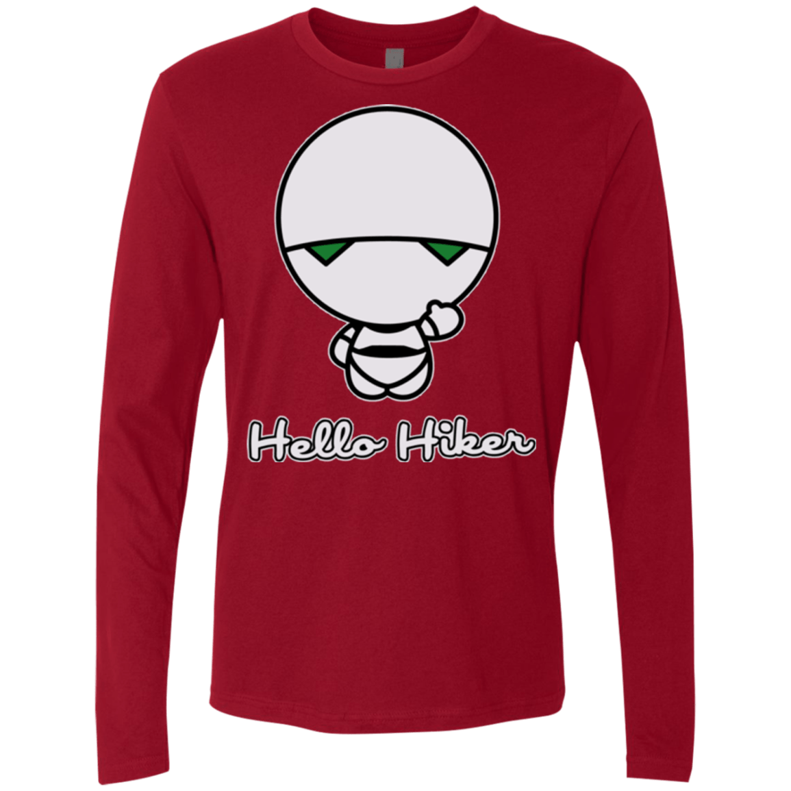 T-Shirts Cardinal / Small Hello Hiker Men's Premium Long Sleeve