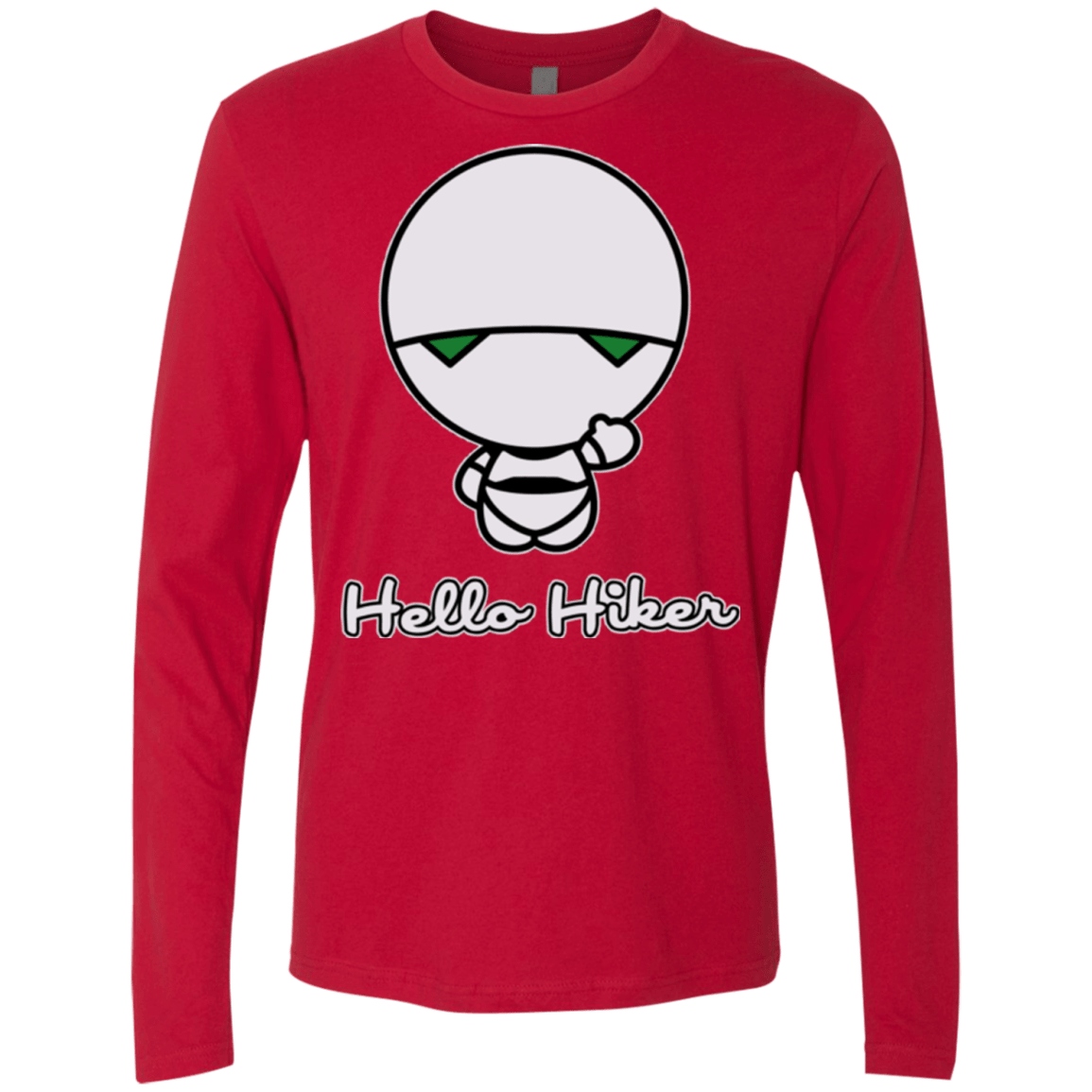 T-Shirts Red / Small Hello Hiker Men's Premium Long Sleeve