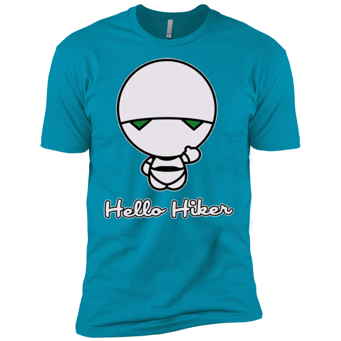 T-Shirts Turquoise / X-Small Hello Hiker Men's Premium T-Shirt