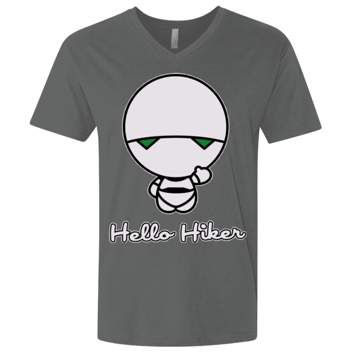 T-Shirts Heavy Metal / X-Small Hello Hiker Men's Premium V-Neck