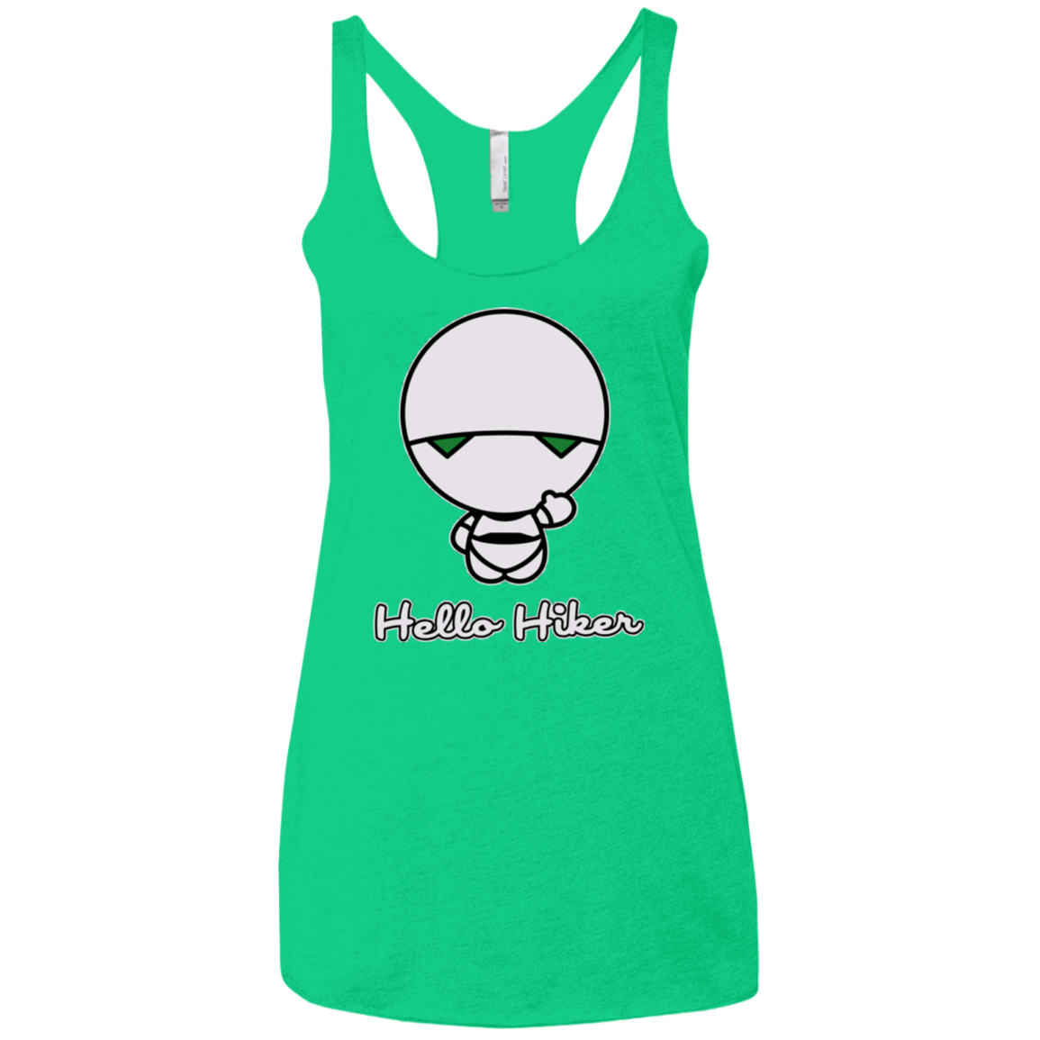 T-Shirts Envy / X-Small Hello Hiker Women's Triblend Racerback Tank