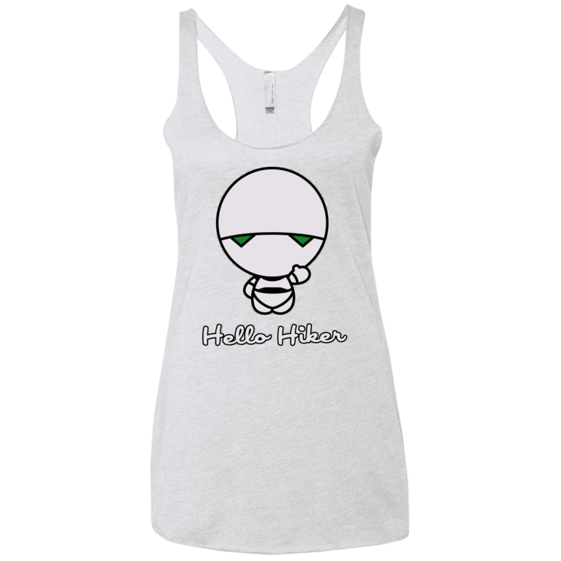 T-Shirts Heather White / X-Small Hello Hiker Women's Triblend Racerback Tank