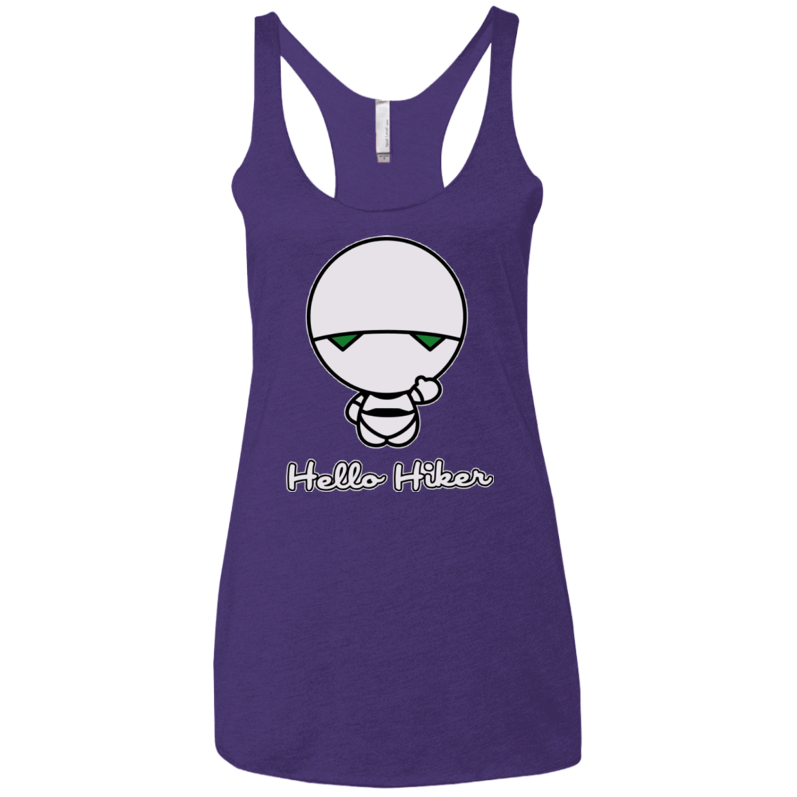 T-Shirts Purple / X-Small Hello Hiker Women's Triblend Racerback Tank