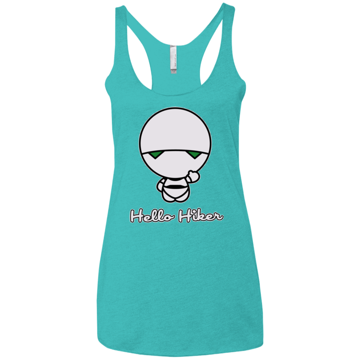 T-Shirts Tahiti Blue / X-Small Hello Hiker Women's Triblend Racerback Tank