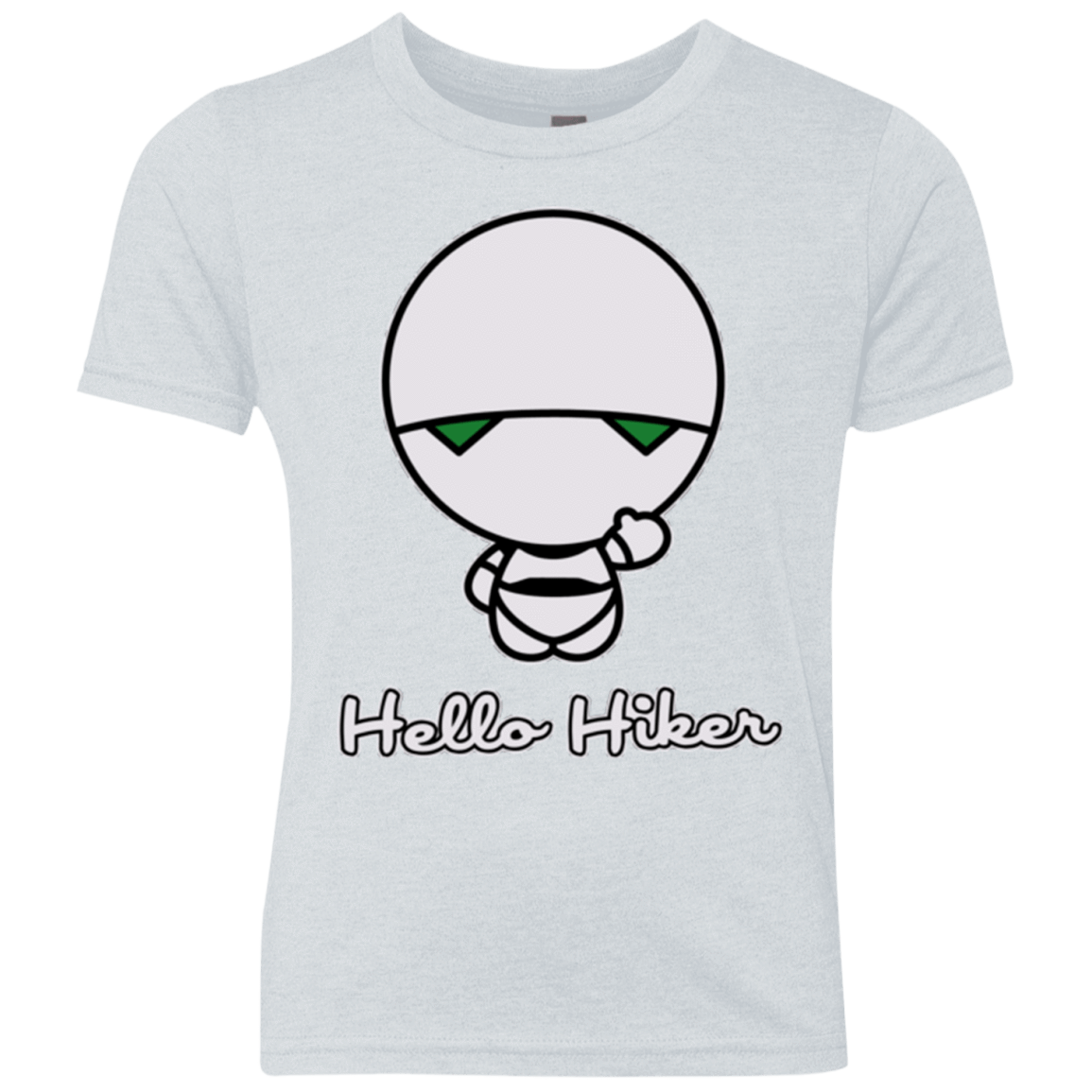 T-Shirts Heather White / YXS Hello Hiker Youth Triblend T-Shirt