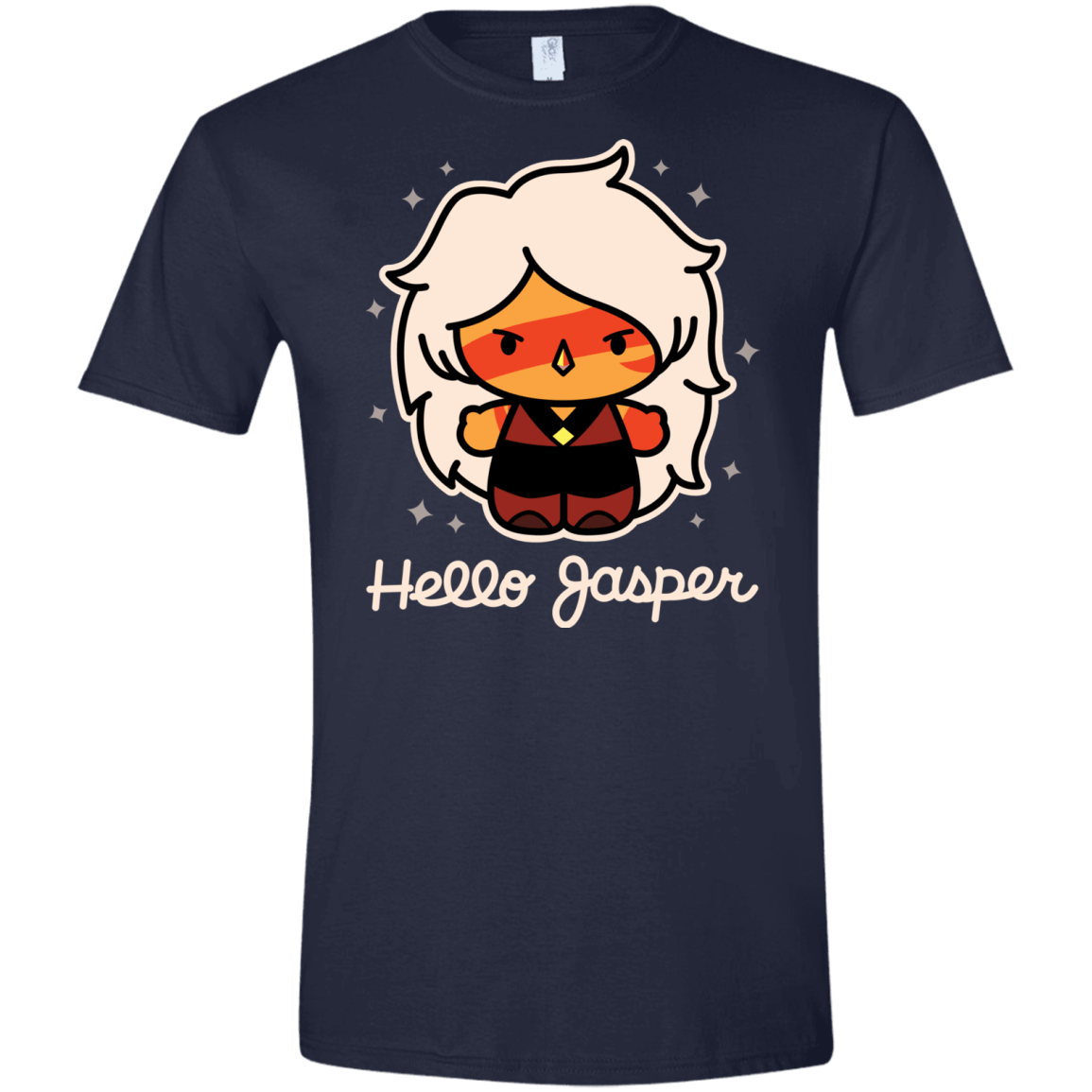 T-Shirts Navy / X-Small Hello Jasper Men's Semi-Fitted Softstyle