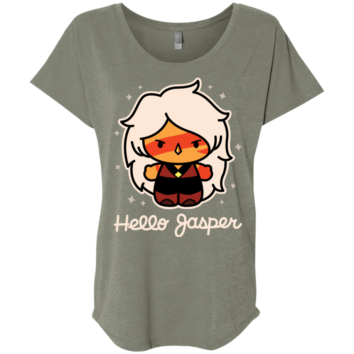 T-Shirts Venetian Grey / X-Small Hello Jasper Triblend Dolman Sleeve