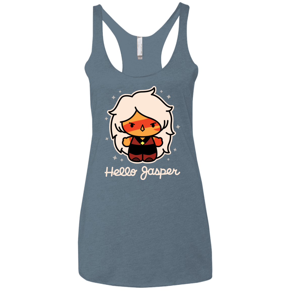 T-Shirts Indigo / X-Small Hello Jasper Women's Triblend Racerback Tank