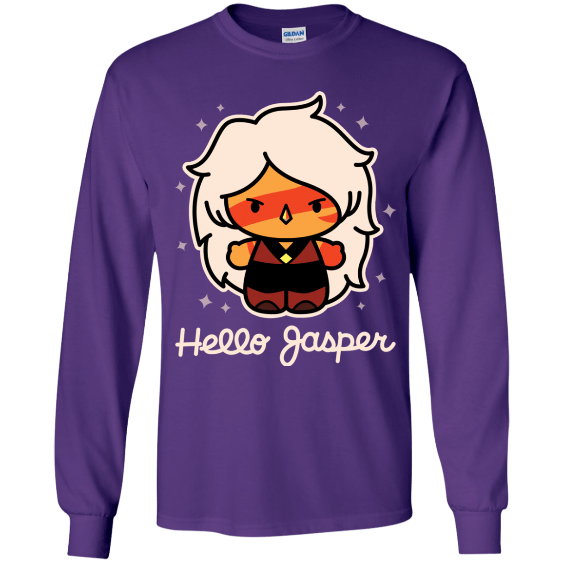T-Shirts Purple / YS Hello Jasper Youth Long Sleeve T-Shirt