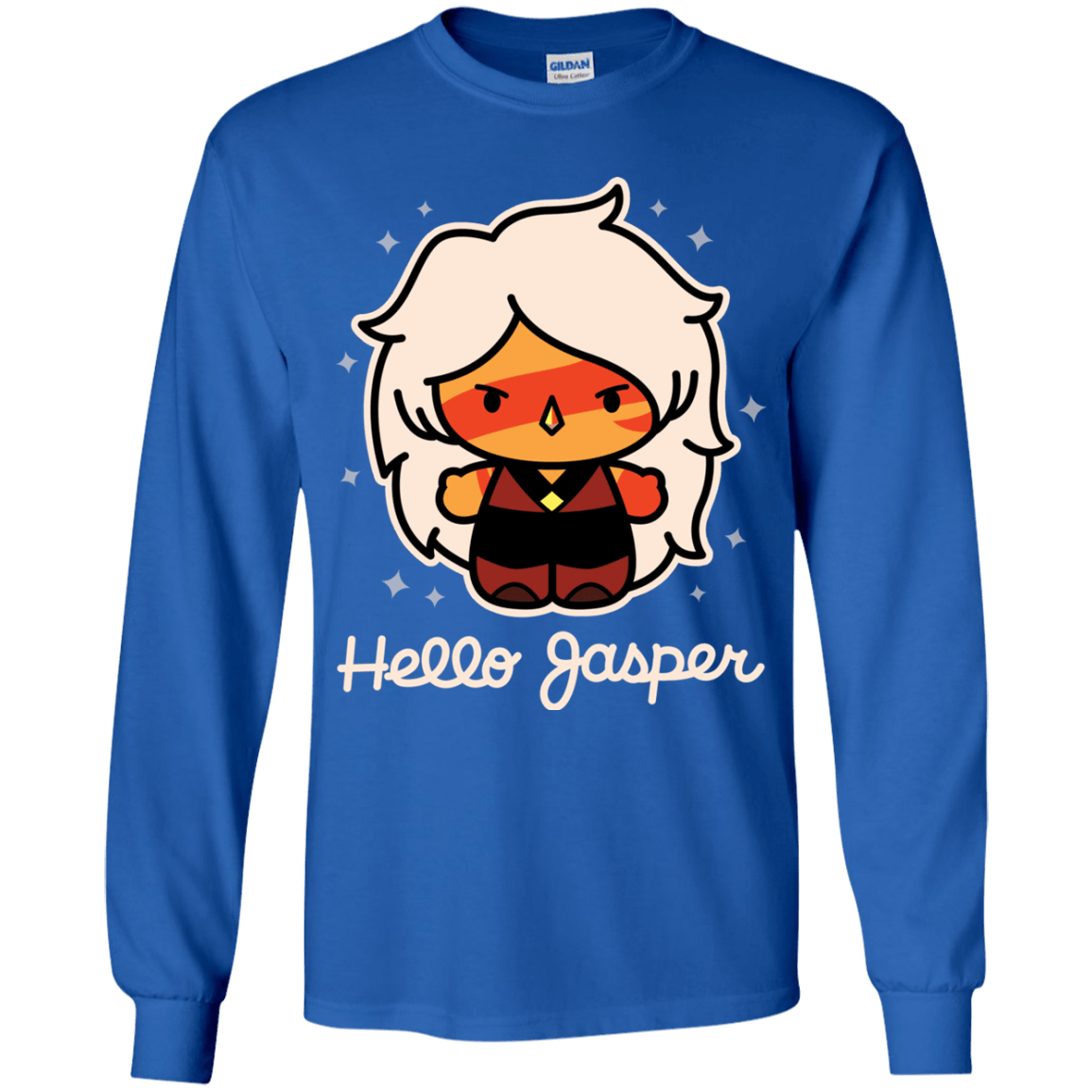 T-Shirts Royal / YS Hello Jasper Youth Long Sleeve T-Shirt