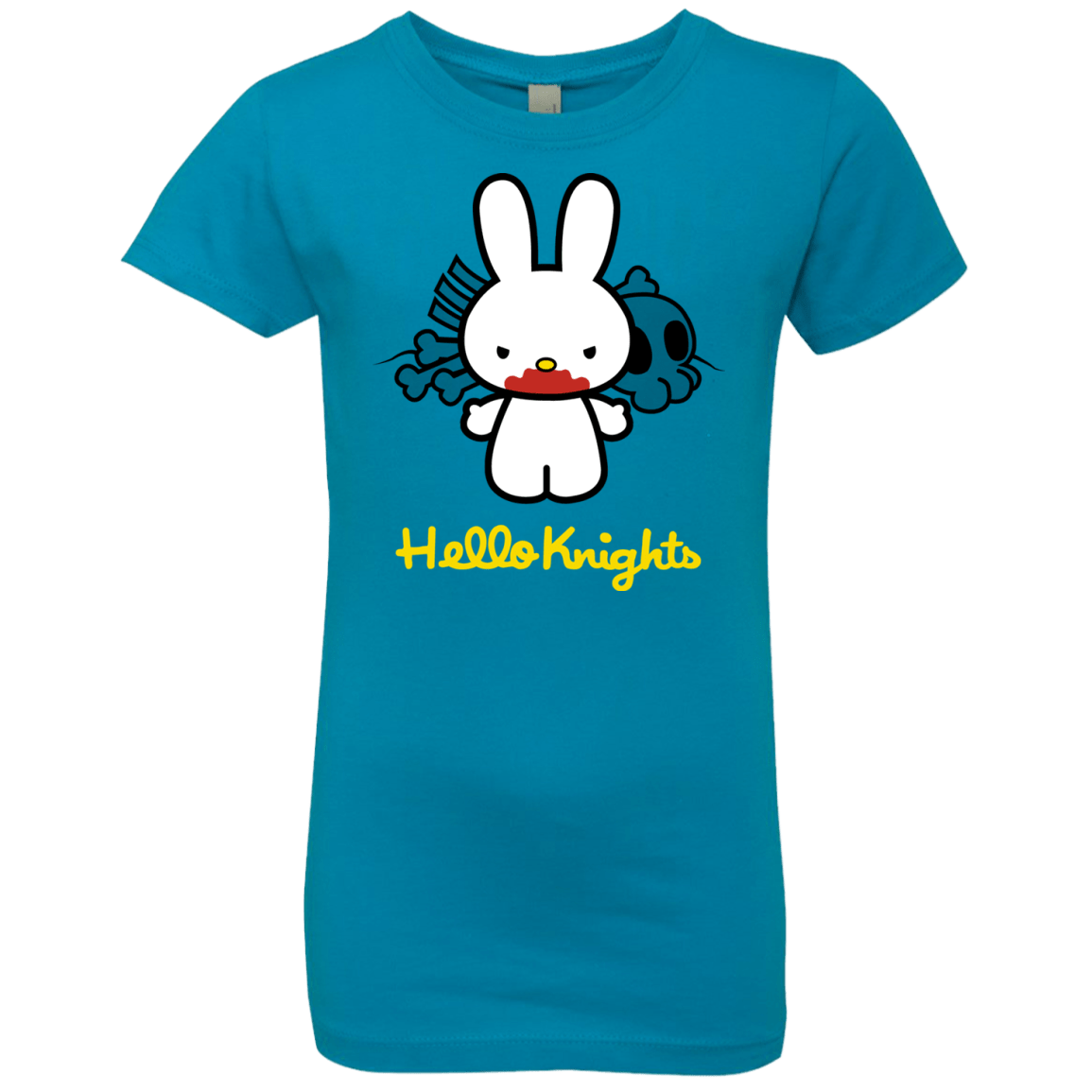 T-Shirts Turquoise / YXS Hello Knights Girls Premium T-Shirt