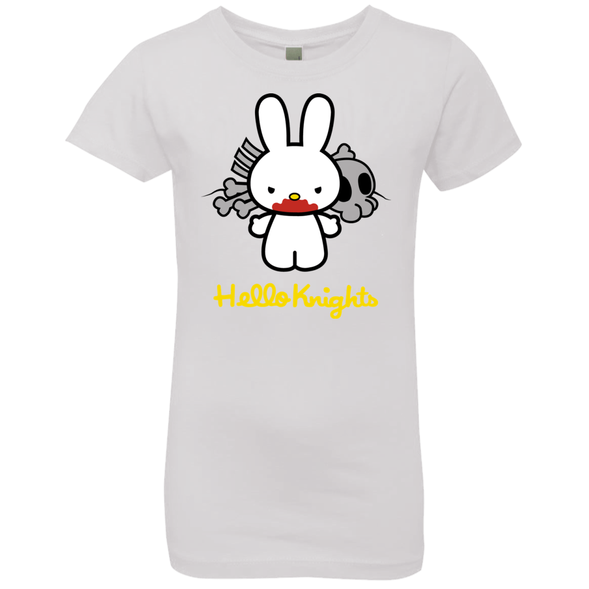 T-Shirts White / YXS Hello Knights Girls Premium T-Shirt
