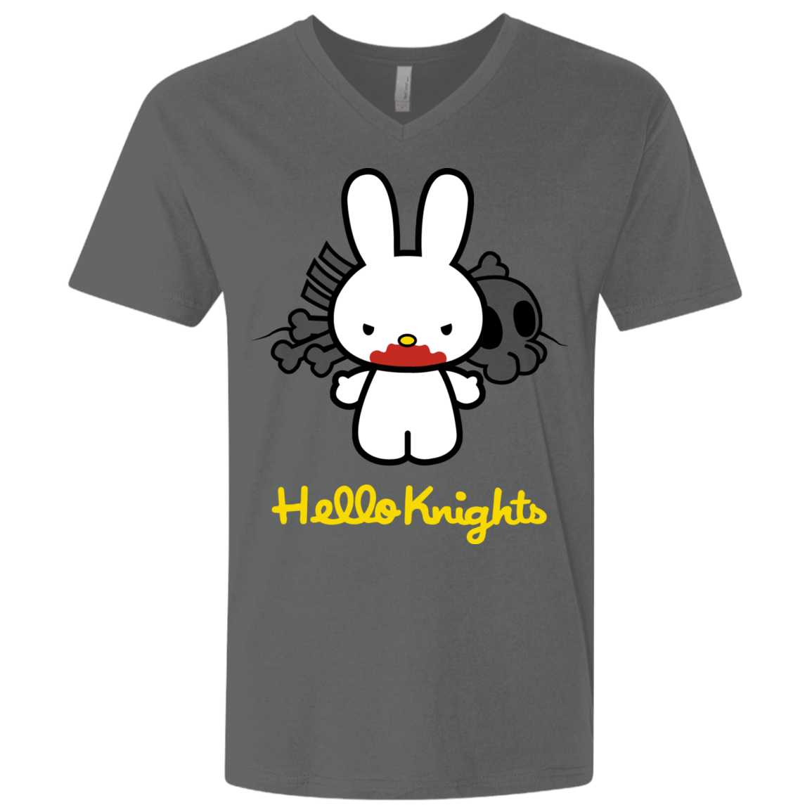 T-Shirts Heavy Metal / X-Small Hello Knights Men's Premium V-Neck