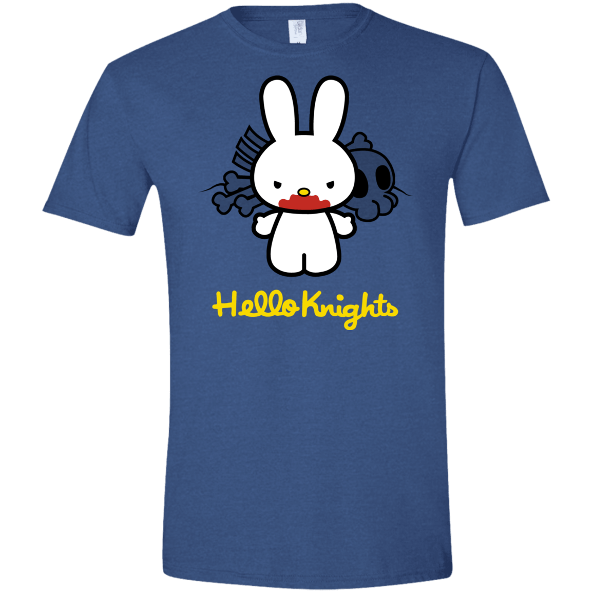 T-Shirts Heather Royal / X-Small Hello Knights Men's Semi-Fitted Softstyle