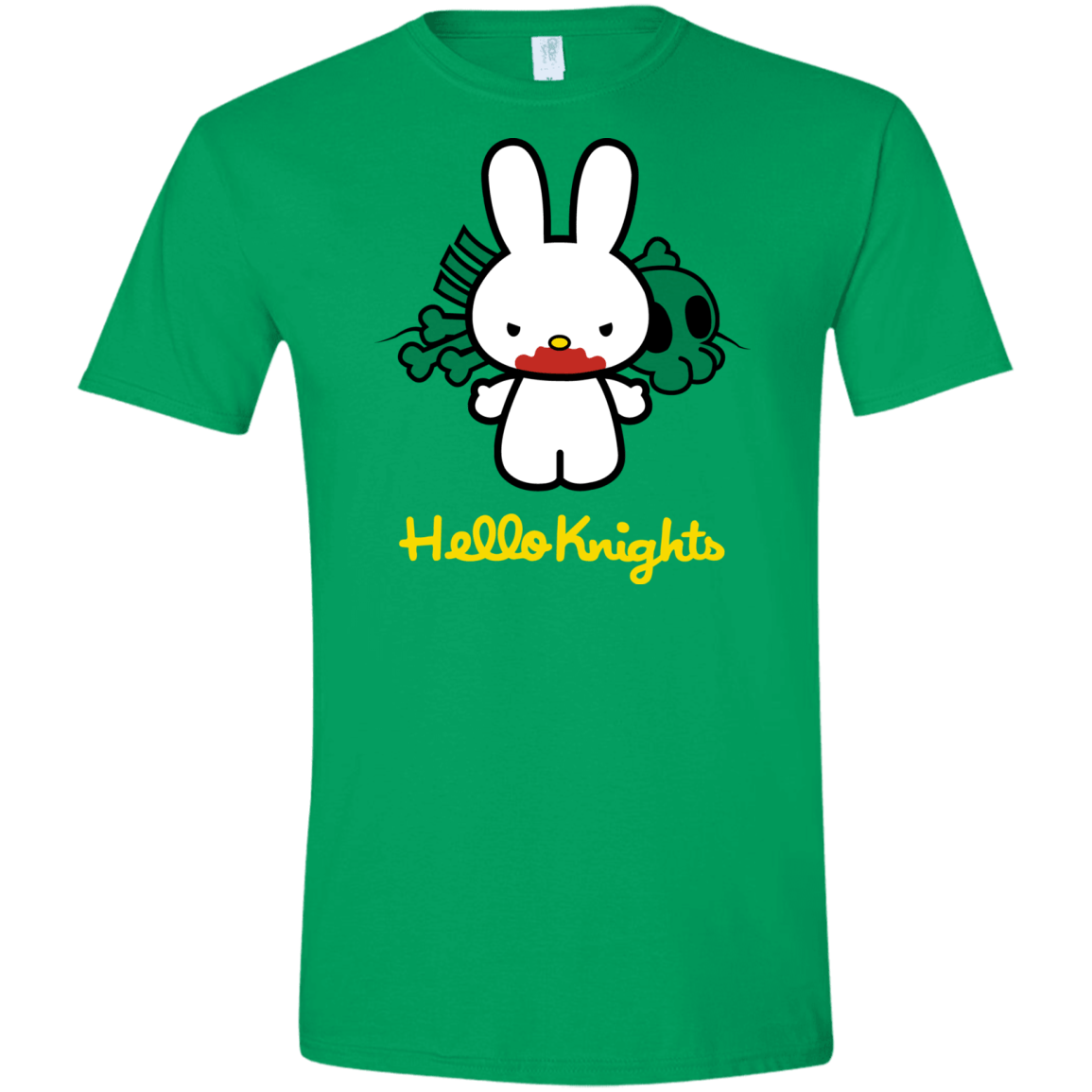T-Shirts Irish Green / S Hello Knights Men's Semi-Fitted Softstyle