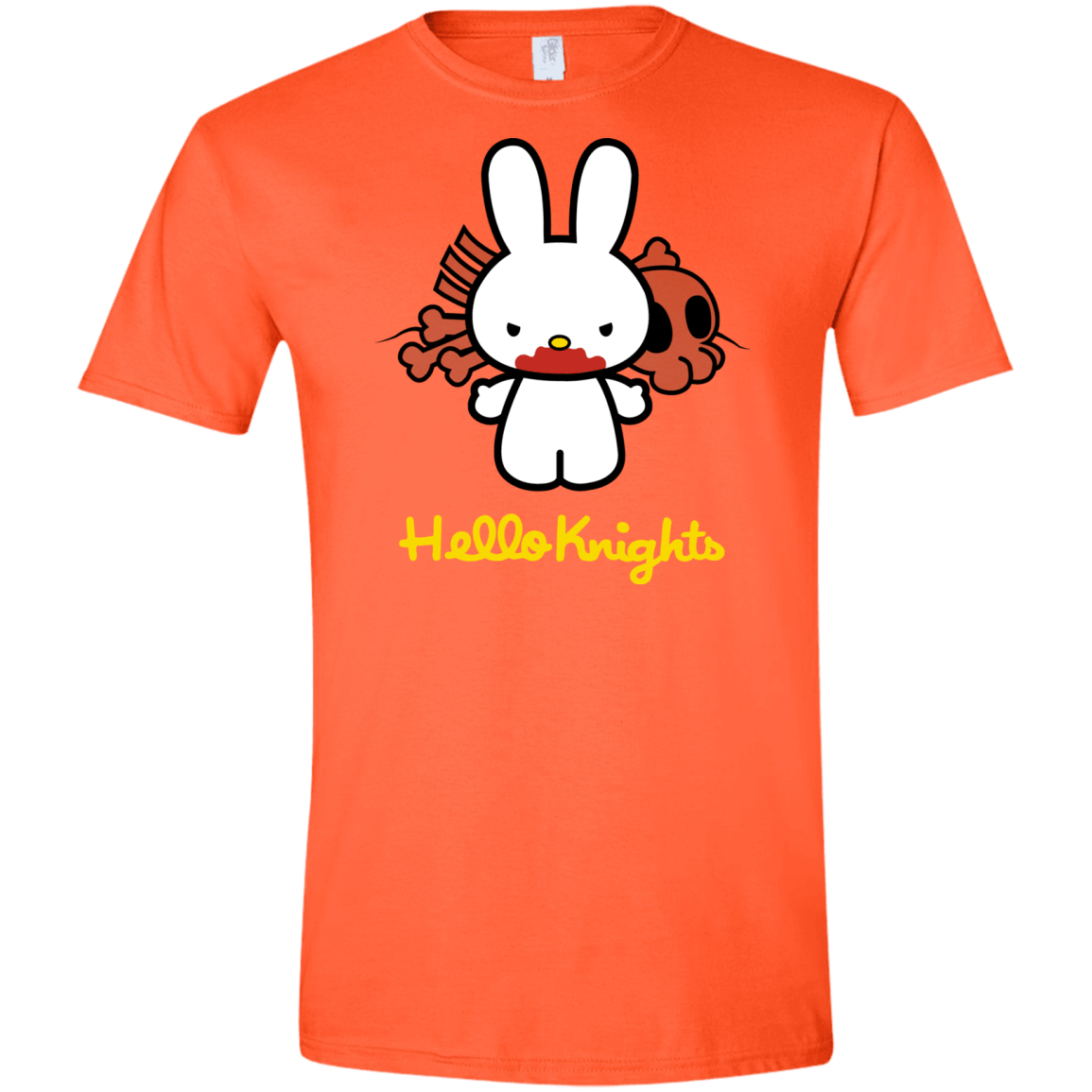 T-Shirts Orange / S Hello Knights Men's Semi-Fitted Softstyle