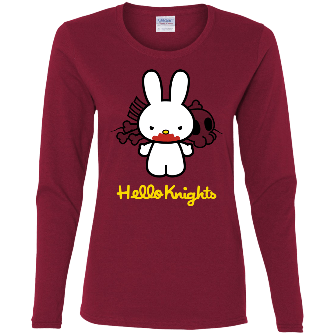 T-Shirts Cardinal / S Hello Knights Women's Long Sleeve T-Shirt