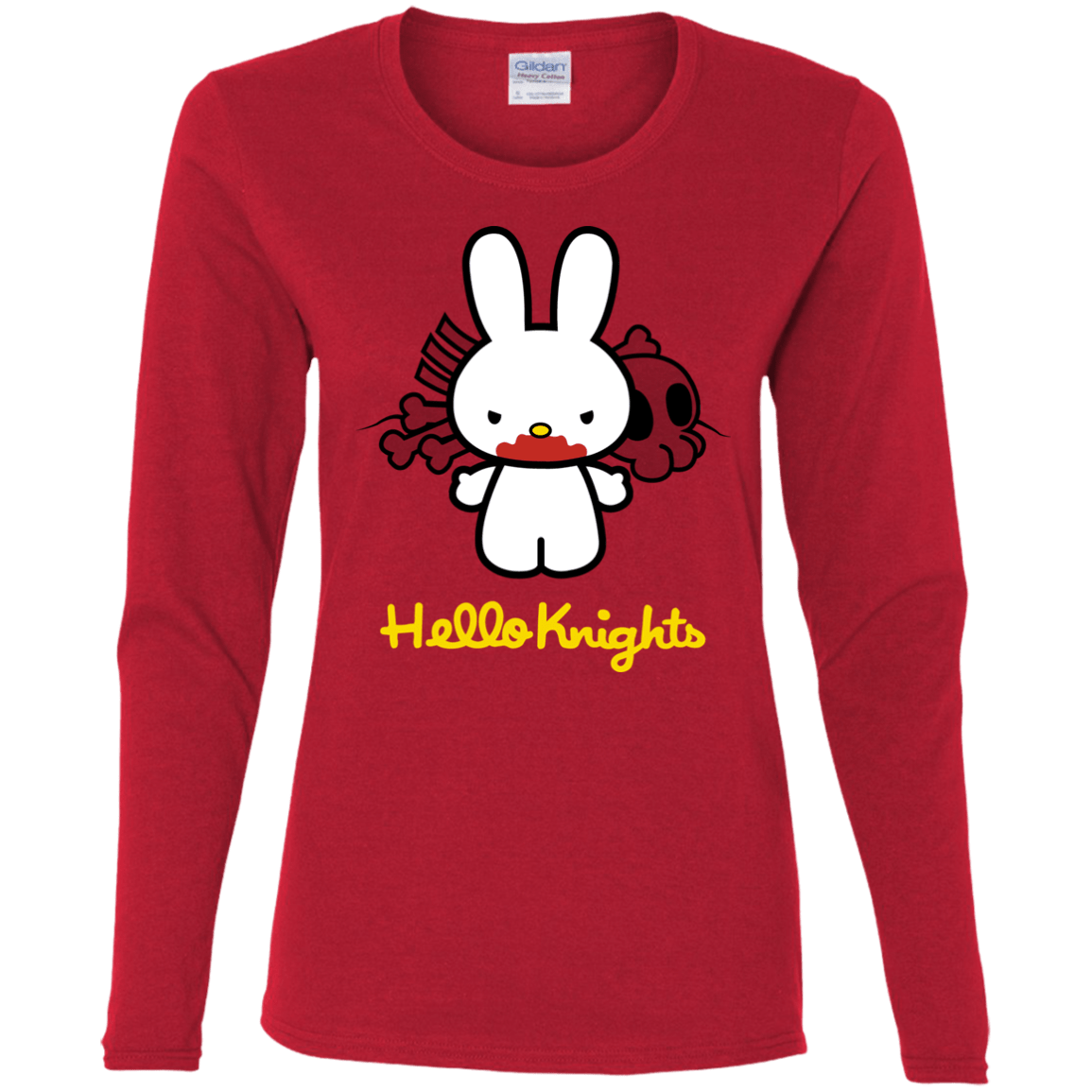 T-Shirts Red / S Hello Knights Women's Long Sleeve T-Shirt