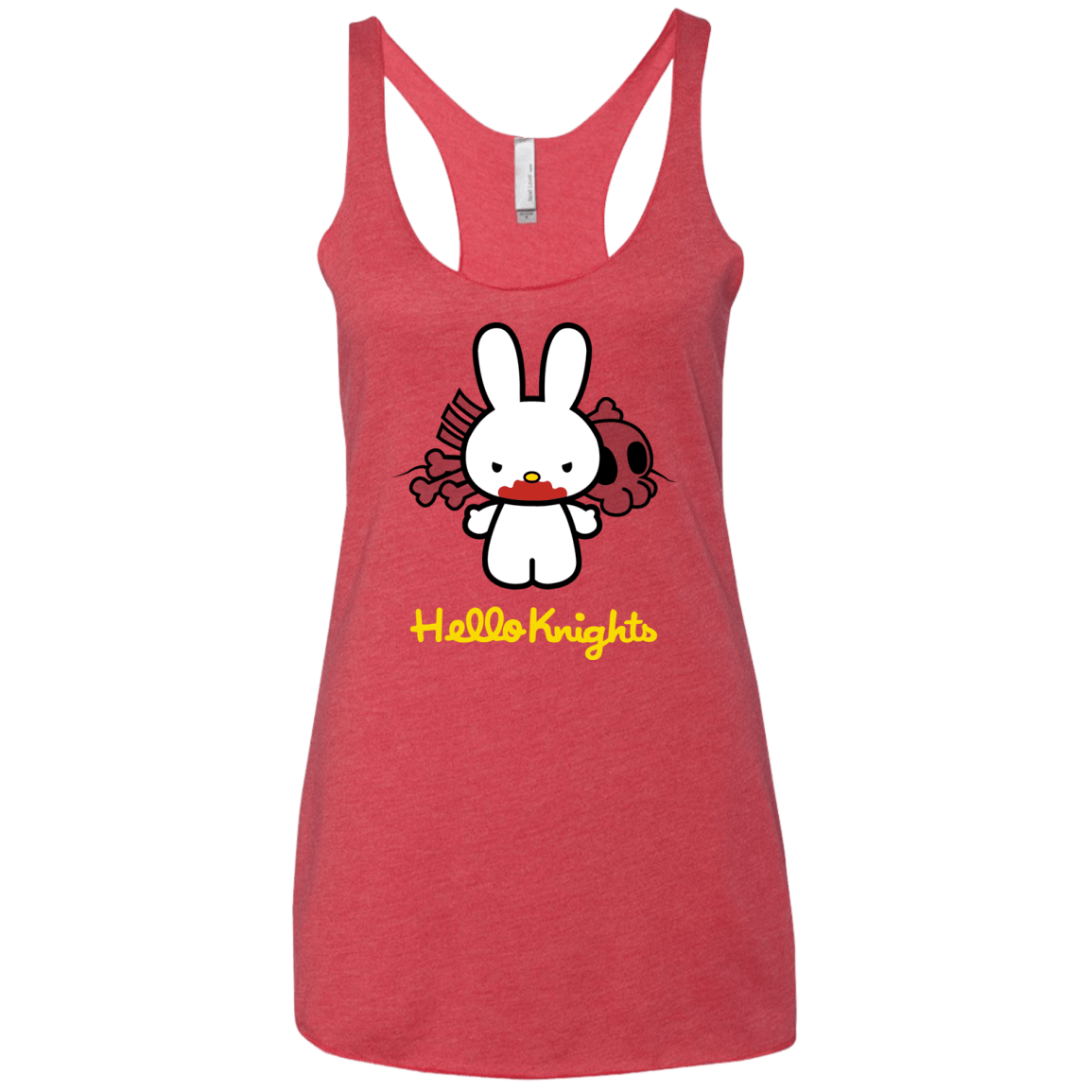 T-Shirts Vintage Red / X-Small Hello Knights Women's Triblend Racerback Tank