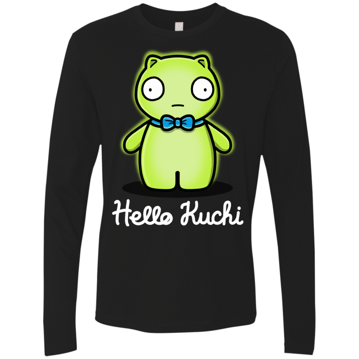 T-Shirts Black / S Hello Kuchi Men's Premium Long Sleeve