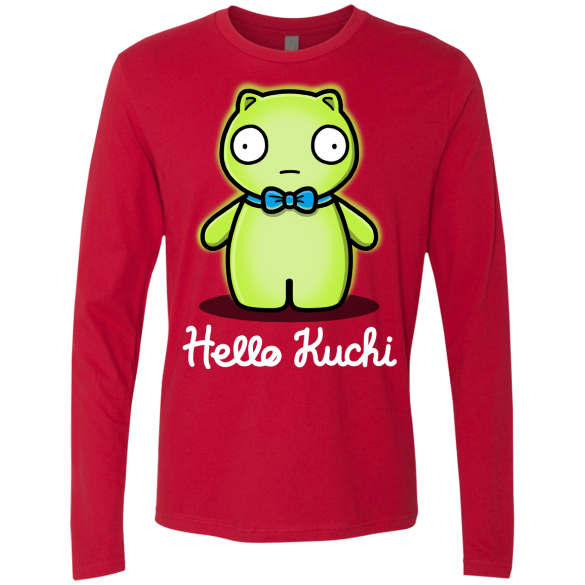 T-Shirts Red / S Hello Kuchi Men's Premium Long Sleeve