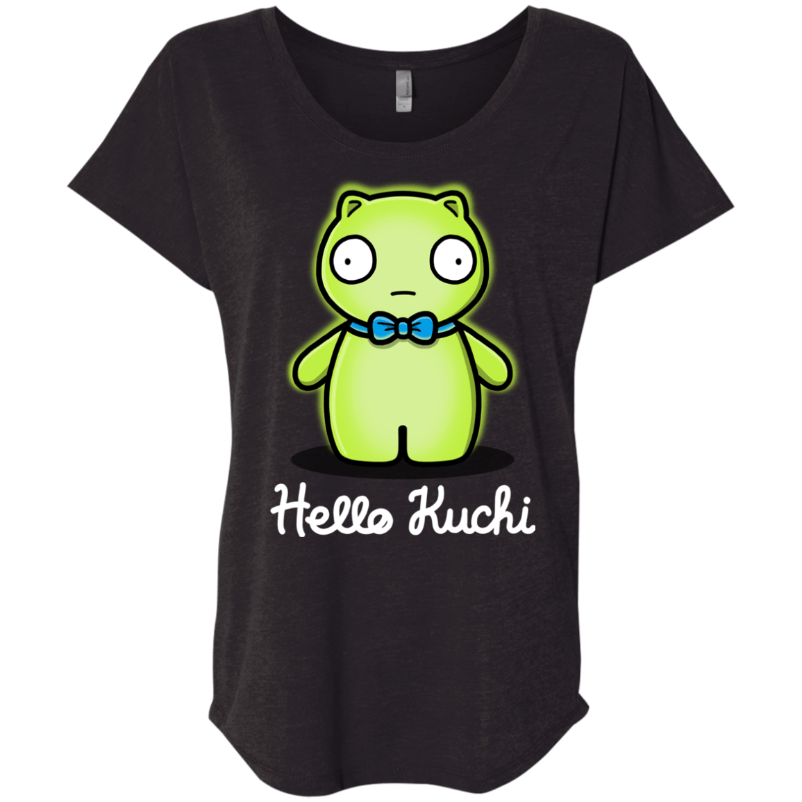 T-Shirts Vintage Black / X-Small Hello Kuchi Triblend Dolman Sleeve