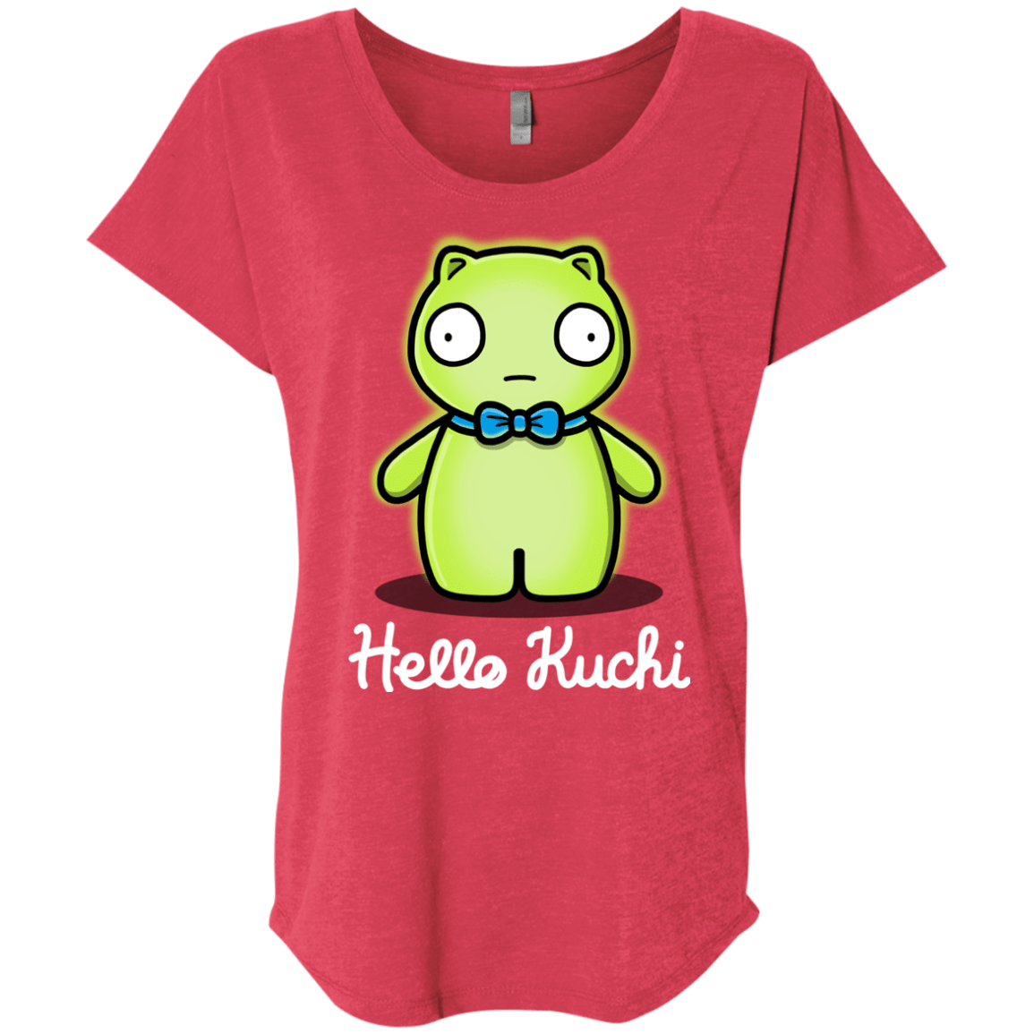 T-Shirts Vintage Red / X-Small Hello Kuchi Triblend Dolman Sleeve