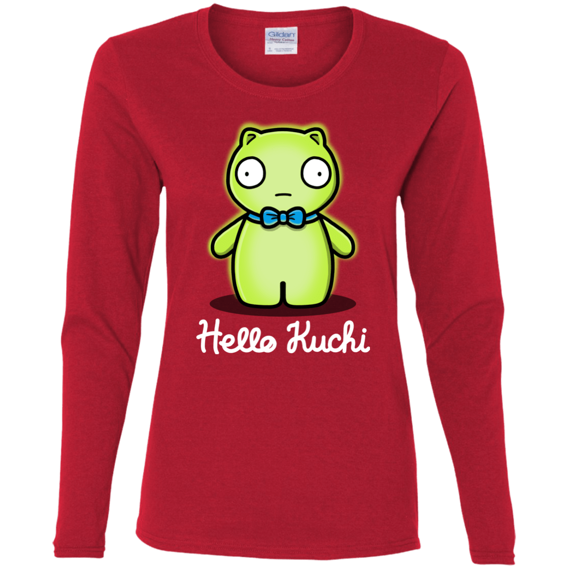 T-Shirts Red / S Hello Kuchi Women's Long Sleeve T-Shirt
