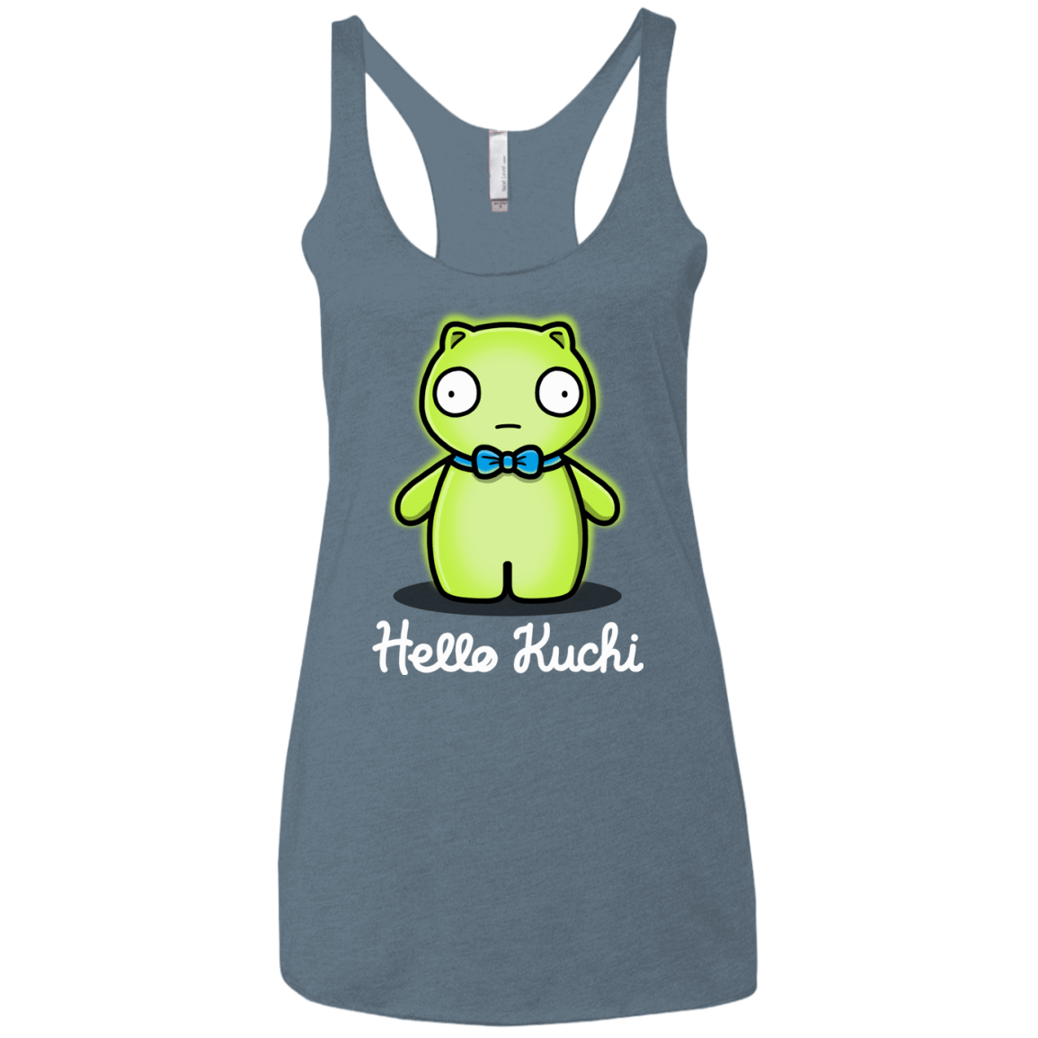 T-Shirts Indigo / X-Small Hello Kuchi Women's Triblend Racerback Tank