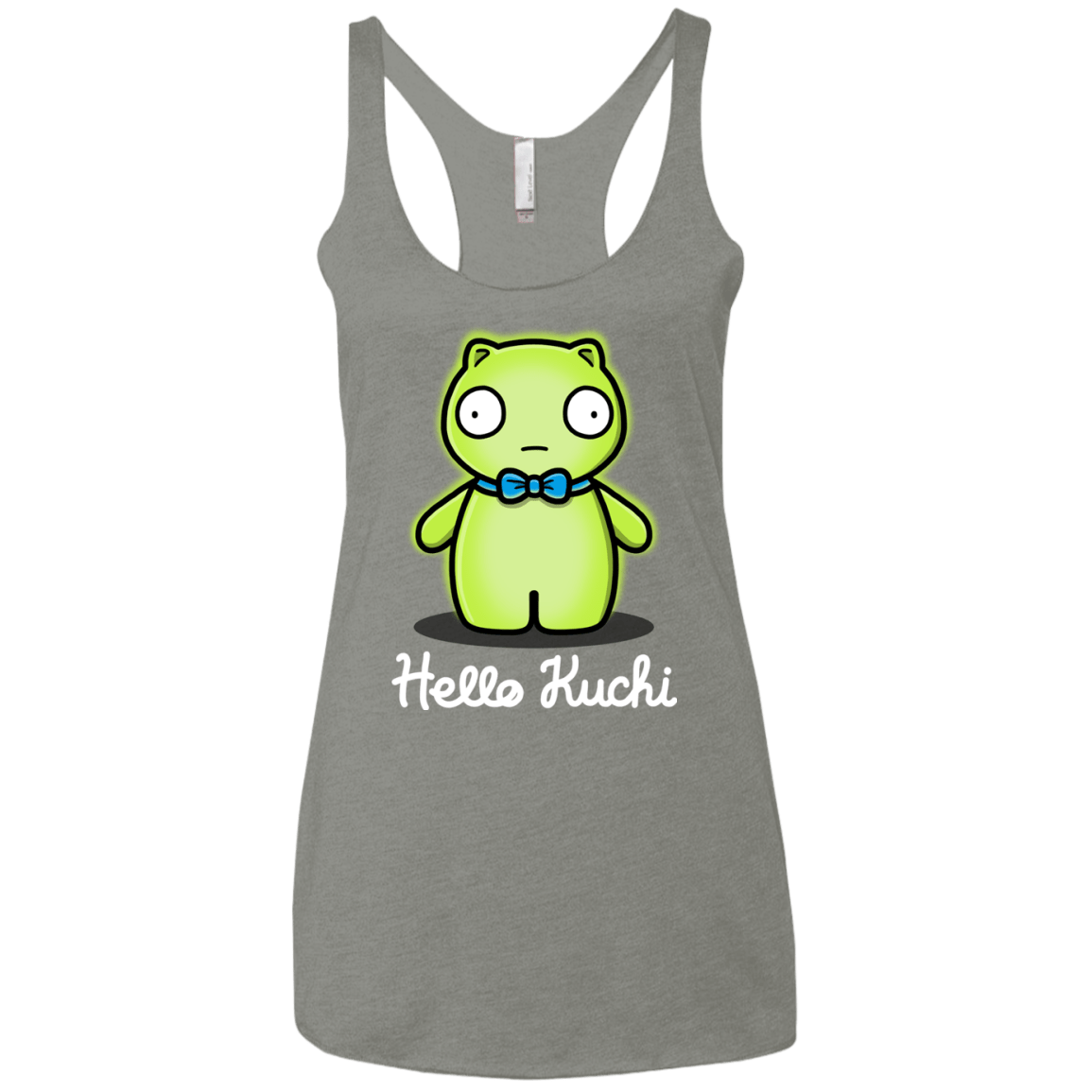 T-Shirts Venetian Grey / X-Small Hello Kuchi Women's Triblend Racerback Tank