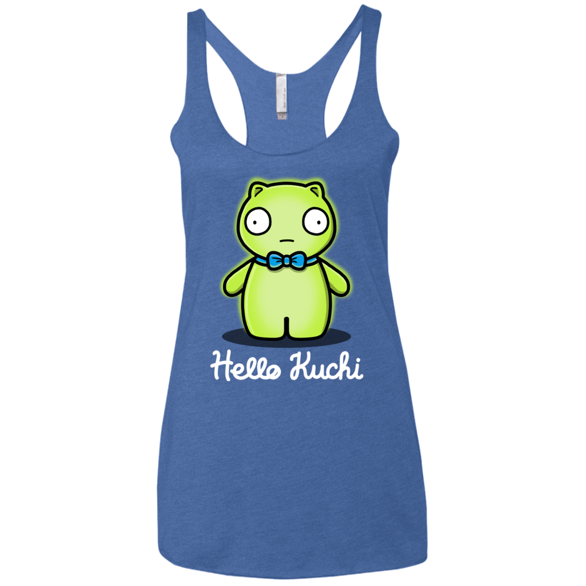 T-Shirts Vintage Royal / X-Small Hello Kuchi Women's Triblend Racerback Tank