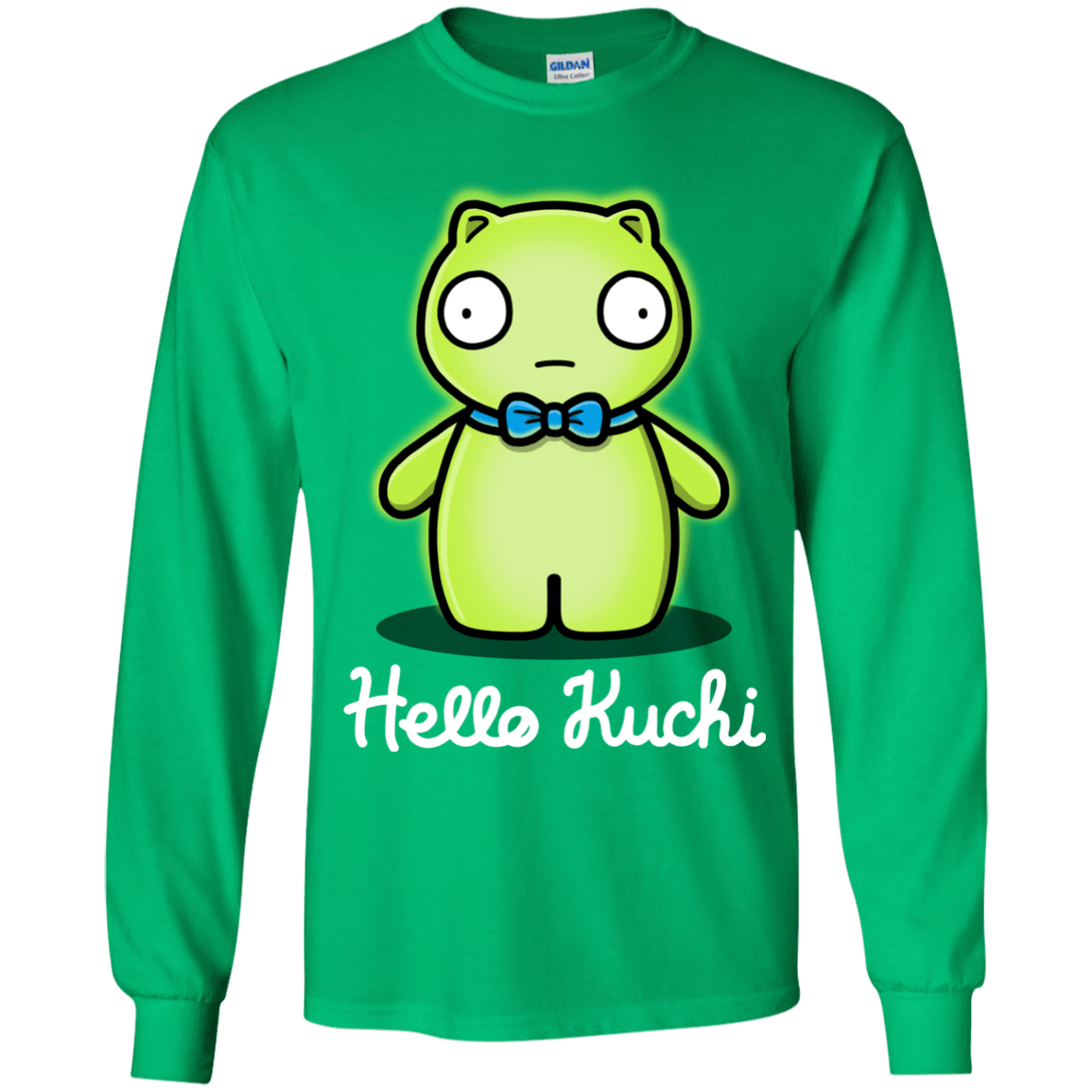T-Shirts Irish Green / YS Hello Kuchi Youth Long Sleeve T-Shirt