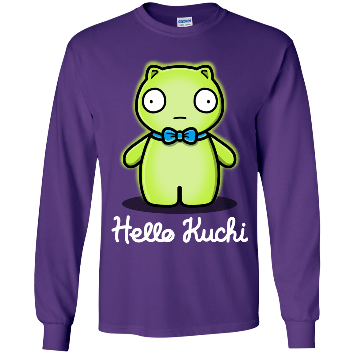 T-Shirts Purple / YS Hello Kuchi Youth Long Sleeve T-Shirt
