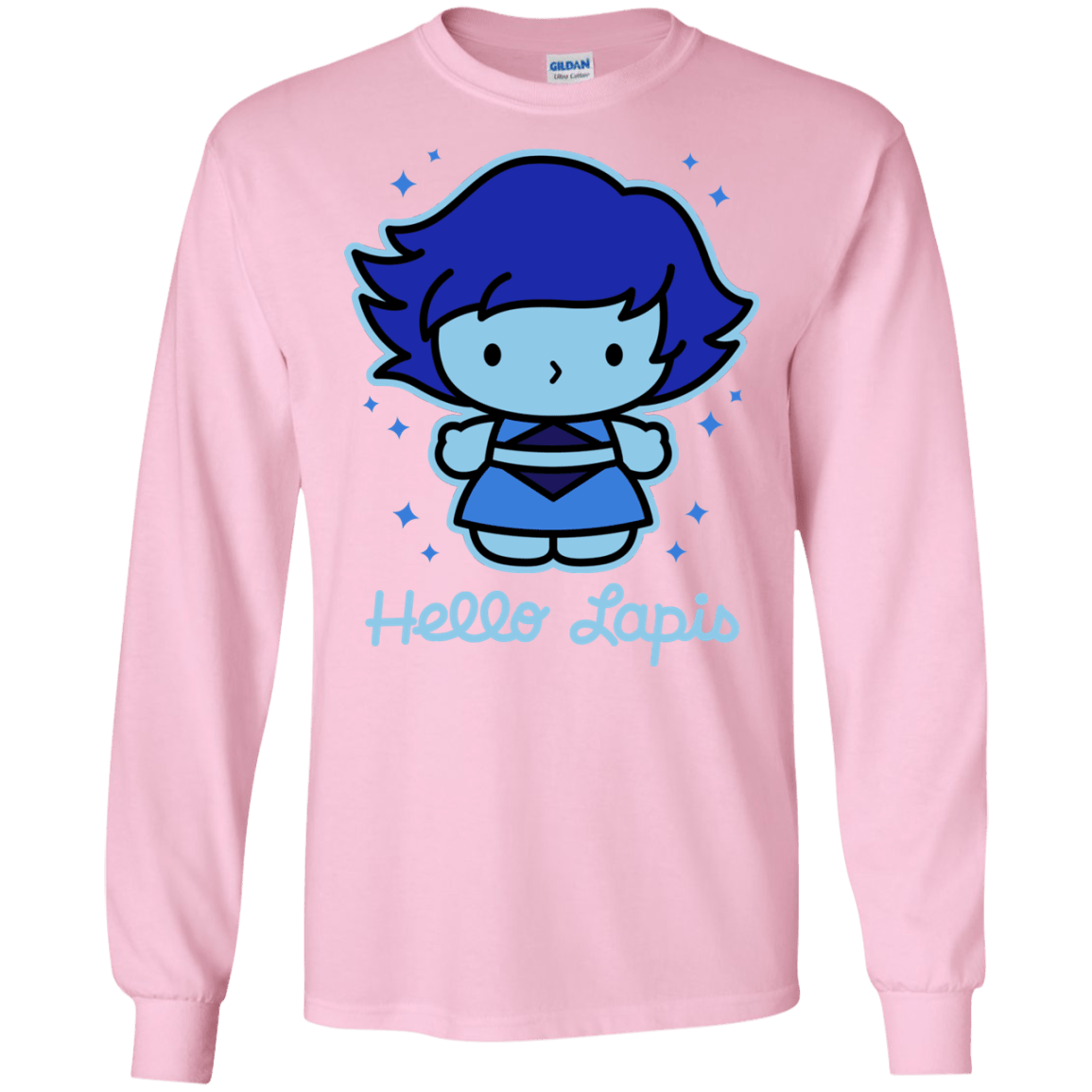 T-Shirts Light Pink / S Hello Lapis Men's Long Sleeve T-Shirt