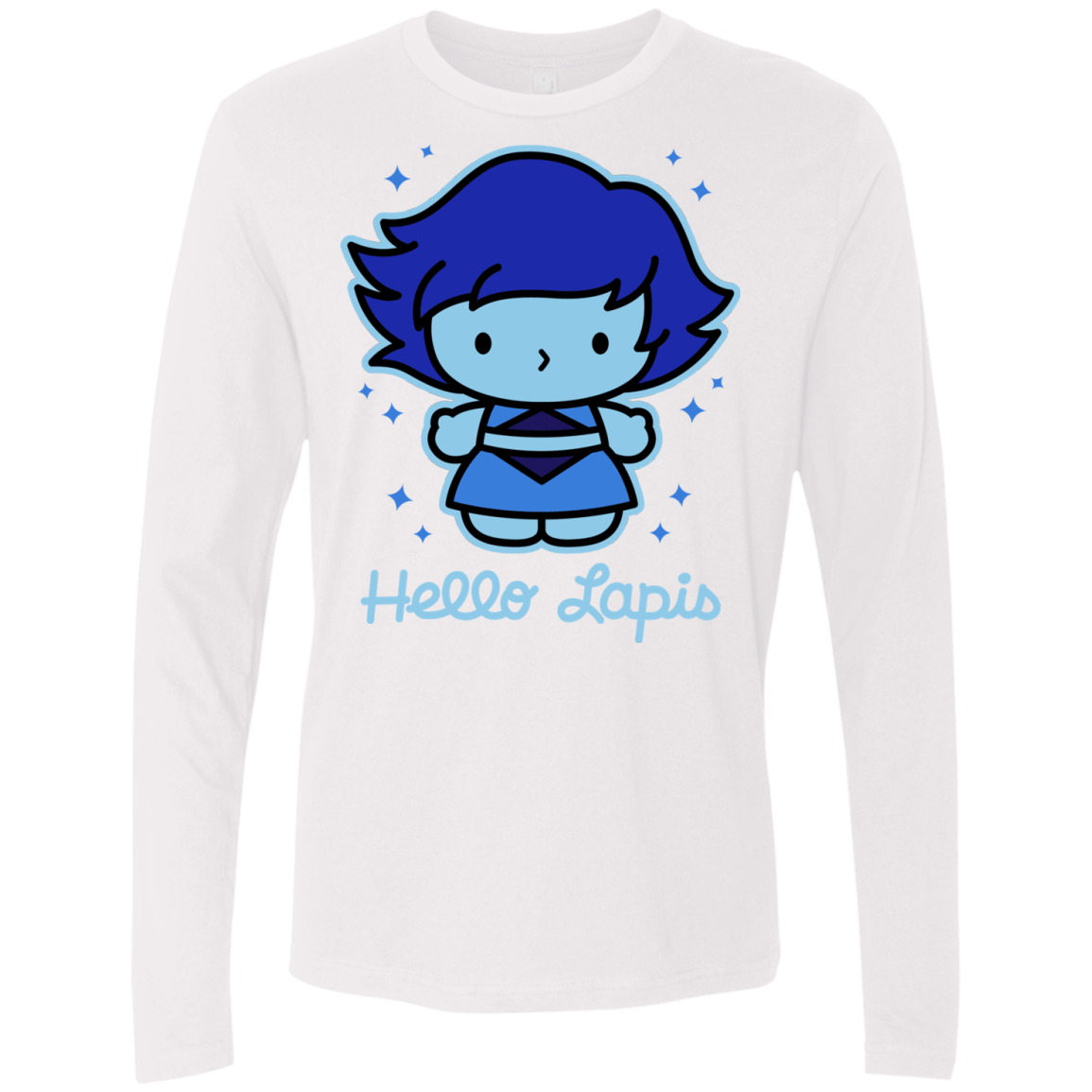 T-Shirts White / S Hello Lapis Men's Premium Long Sleeve