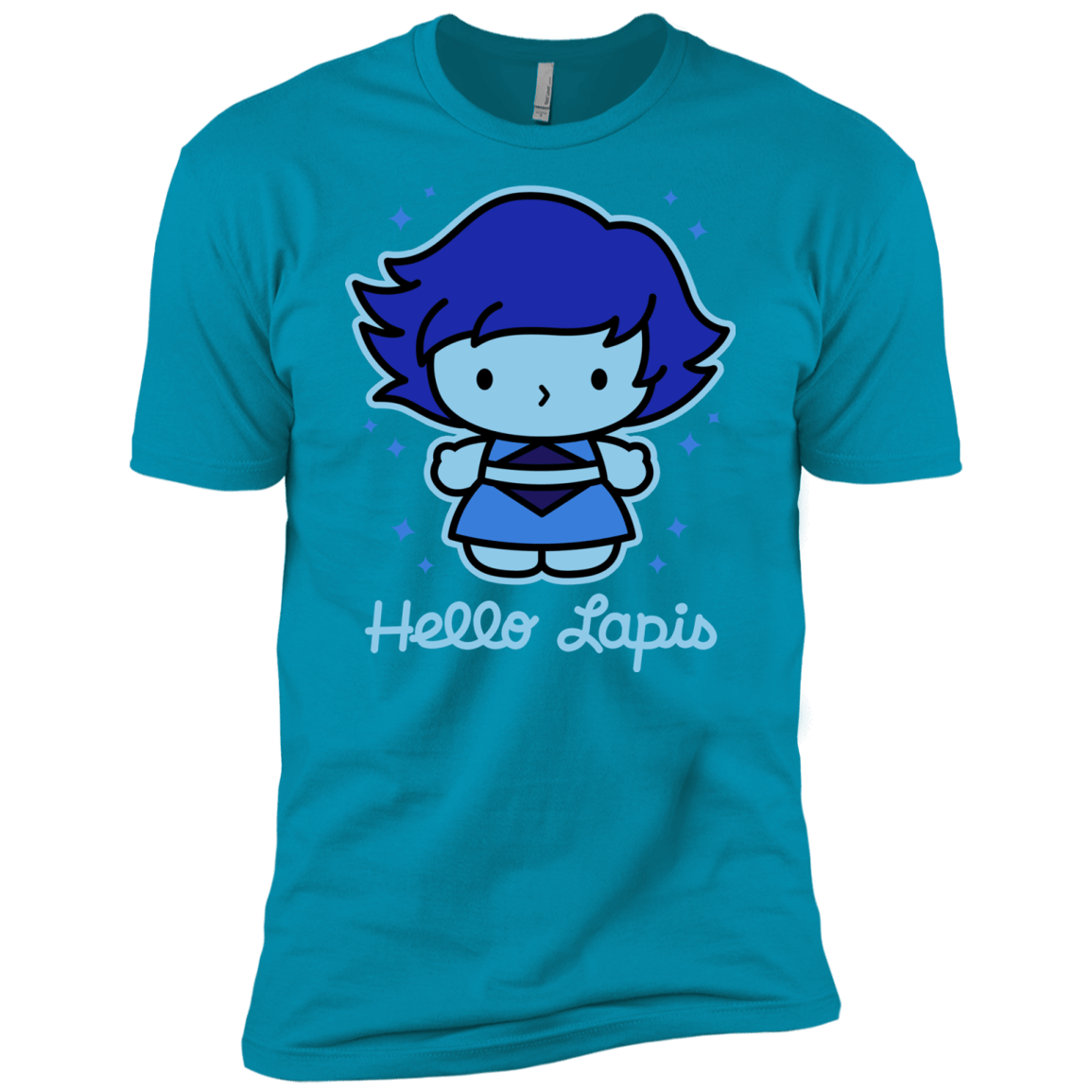 T-Shirts Turquoise / X-Small Hello Lapis Men's Premium T-Shirt