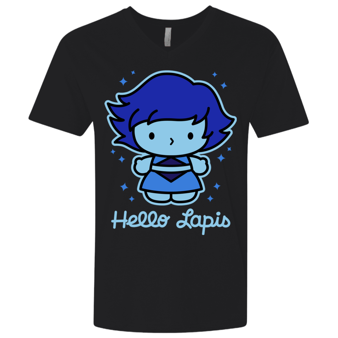 T-Shirts Black / X-Small Hello Lapis Men's Premium V-Neck