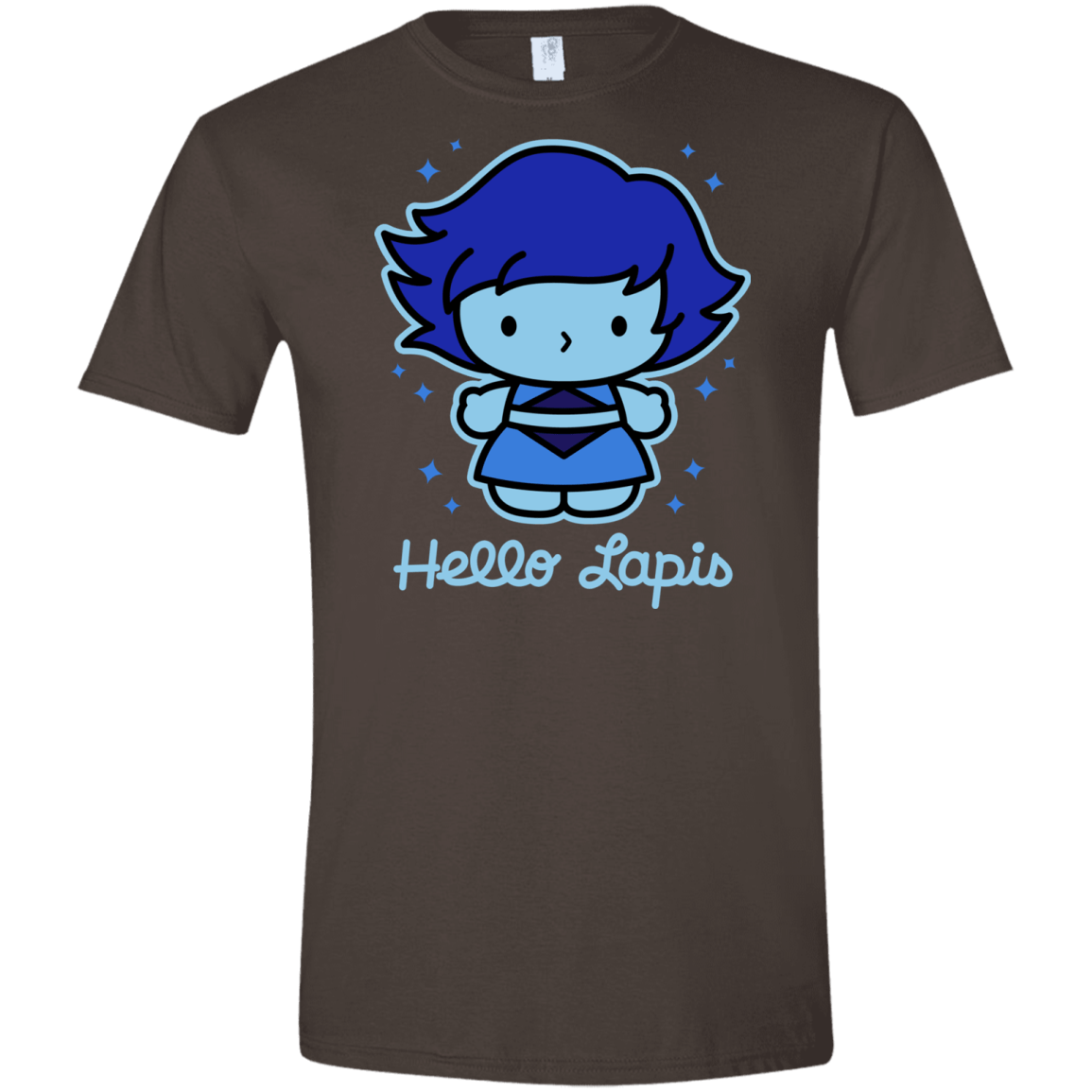 T-Shirts Dark Chocolate / S Hello Lapis Men's Semi-Fitted Softstyle