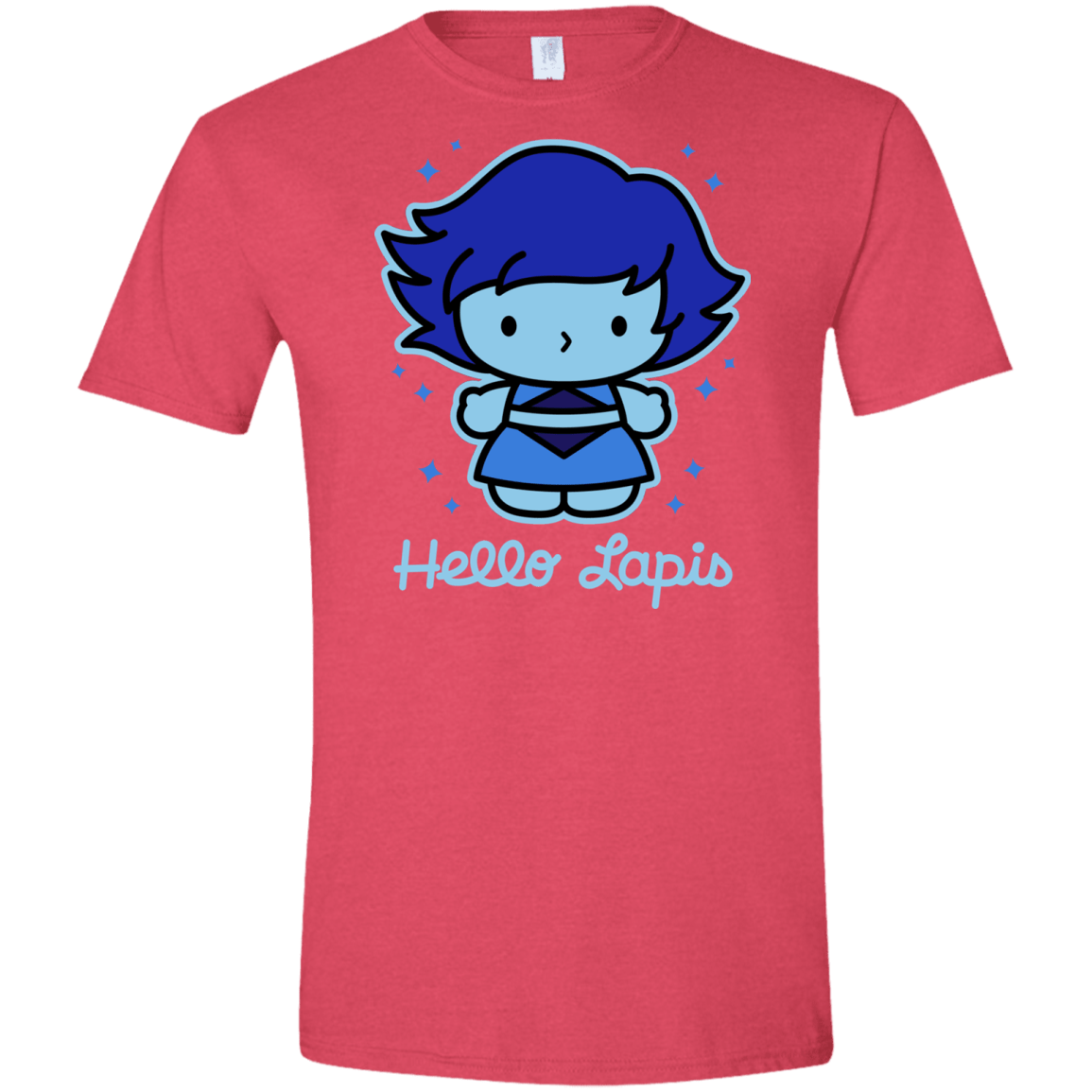T-Shirts Heather Red / S Hello Lapis Men's Semi-Fitted Softstyle