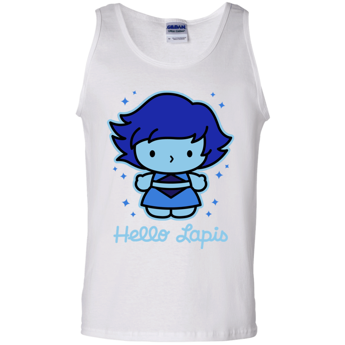 T-Shirts White / S Hello Lapis Men's Tank Top