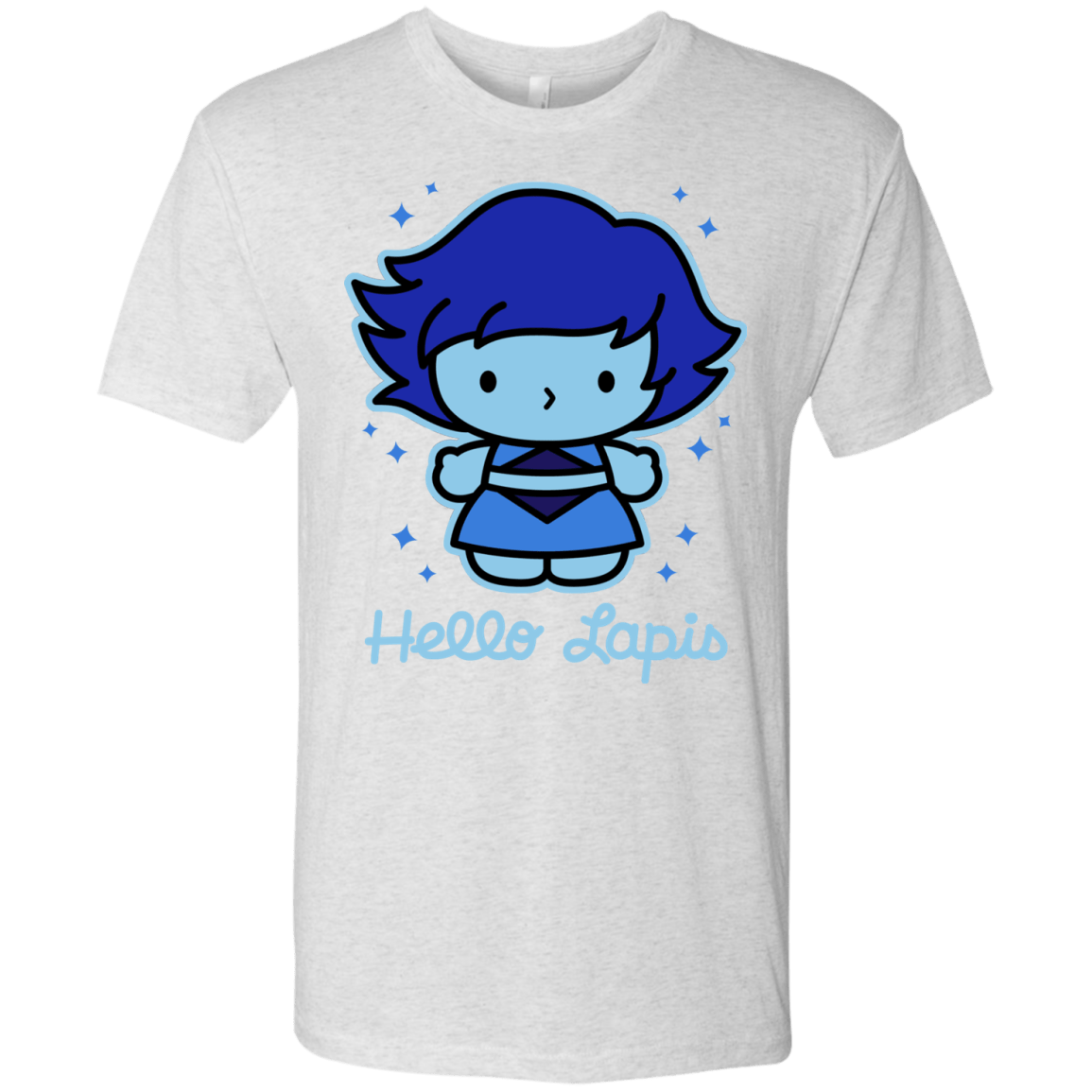 T-Shirts Heather White / S Hello Lapis Men's Triblend T-Shirt