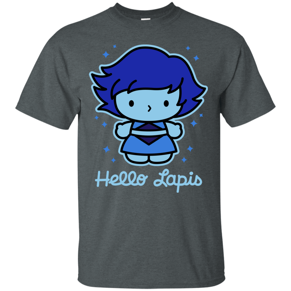 T-Shirts Dark Heather / S Hello Lapis T-Shirt